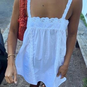 Laneway the Label Immy Mini Dress in Ivory S/M BRAND NEW WITH OG PACKAGING